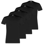 PUMA T-Shirt Basic mit Markenlabel Schwarz/Dunkelblau