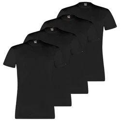 PUMA T-Shirt Basic mit Markenlabel Schwarz/Dunkelblau