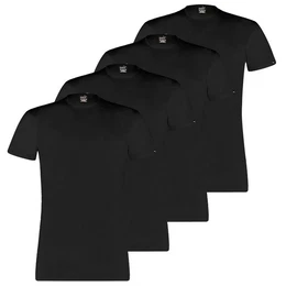 T-Shirt Basic mit Markenlabel am rmelrand