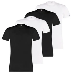 PUMA T-Shirt Basic mit Markenlabel Schwarz/Weiß