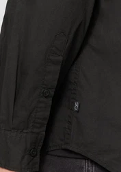 QS Langarmhemd Regular Fit schwarz