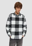 QS Langarmhemd Relaxed Fit Braun/Hellblau/Weiß/Rot/Hellgrau/Schwarz