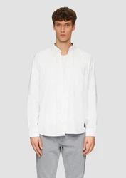 s.Oliver Langarmhemd Regular Fit Button-Down Kragen Weiß