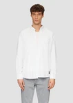 s.Oliver Langarmhemd Regular Fit Button-Down Kragen Weiß