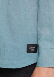 s.Oliver Langarmhemd Regular Fit Button-Down Kragen Hellblau/Blau