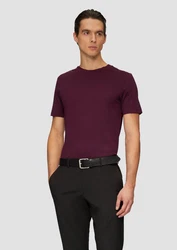 s.Oliver BLACK LABEL Kurzarmshirt Jerseyshirt im Slim Fit schwarz