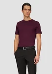 s.Oliver BLACK LABEL Kurzarmshirt Jerseyshirt im Slim Fit schwarz