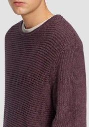 QS Strickpullover Dunkelrot/Bordeaux/Rosa/Lila