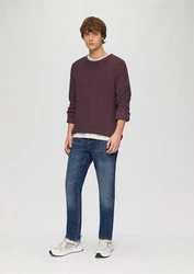 QS Strickpullover Dunkelrot/Bordeaux/Rosa/Lila