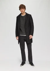 QS Strickpullover Dunkelgrau/Grau/Hellgrau