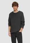 QS Strickpullover Dunkelgrau/Grau/Hellgrau
