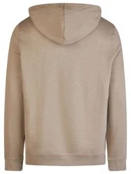 MUSTANG Kapuzenpullover Printed Hoodie Bennet Regular Fit Streetware Sweatshirt Beige/Braun/Khaki