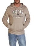 MUSTANG Kapuzenpullover Printed Hoodie Bennet Regular Fit Streetware Sweatshirt Beige/Braun/Khaki
