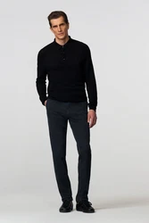 MEYER 5-Pocket Hose Dunkelblau/Hellblau/Blau