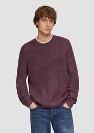 Strickpullover Strickpullover mit Rippstruktur