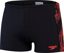 Badehose Mens Tech Panel Aquashort BLACK, SIREN RED, USA
