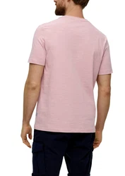 s.Oliver Kurzarmshirt T-Shirt mit Crew Neck Rosa/Lila