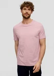s.Oliver Kurzarmshirt T-Shirt mit Crew Neck Rosa/Lila