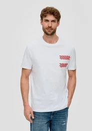 Kurzarmshirt Unisex Baumwoll-T-Shirt mit EM-Print Artwork