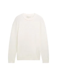 TOM TAILOR Pullover Weiß/Creme/Beige/Khaki