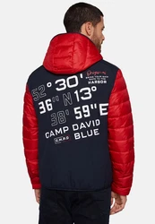 CAMP DAVID Steppjacke (1-St) Rot/Dunkelrot