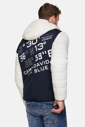 CAMP DAVID Steppjacke (1-St) navy/royalblau/wei