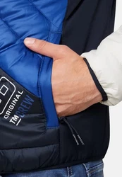 CAMP DAVID Steppjacke (1-St) navy/royalblau/wei