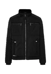 CAMP DAVID Winterjacke schwarz/weiß