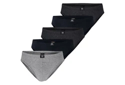 CECEBA Slip mit Komfortbund im 5er Pack Dunkelblau/Dunkelgrau/Grau/Schwarz
