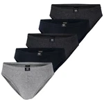 CECEBA Slip mit Komfortbund im 5er Pack Dunkelblau/Dunkelgrau/Grau/Schwarz
