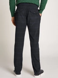 Tommy Hilfiger Chinohose DENTON 1 PLT POW CHECK Dunkelblau/Dunkelgrau/Grau/Blau