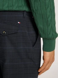 Tommy Hilfiger Chinohose DENTON 1 PLT POW CHECK Dunkelblau/Dunkelgrau/Grau/Blau