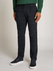 Tommy Hilfiger Chinohose DENTON 1 PLT POW CHECK Dunkelblau/Dunkelgrau/Grau/Blau