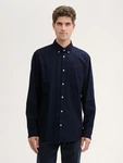 TOM TAILOR Langarmhemd Dunkelblau/Hellblau/Blau