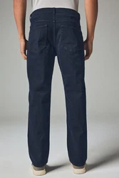 Next Straight Jeans Classic Straight Fit Jeans mit Stretch Dunkelblau/Blau