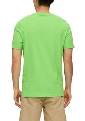 s.Oliver Kurzarmshirt T-Shirt mit Logo-Print Artwork Neonfarben/Grün/Hellgrün