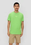 s.Oliver Kurzarmshirt T-Shirt mit Logo-Print Artwork Neonfarben/Grün/Hellgrün
