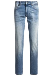 BOSS ORANGE 5-Pocket-Jeans Delaware Bo (1-tlg) Hellblau/Blau