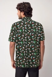 Next Poloshirt Polo-Shirt im weihnachtlichen Print Grün/Dunkelgrün/Mischfarben