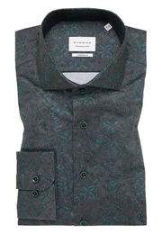 Langarmhemd - gemustertes Hemd - Freizeithemd mit AOP - Twill-Hemd