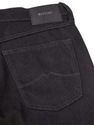 MUSTANG Straight Jeans Herren Regular Fit Denim Hose Schwarz