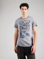 CAMP DAVID T-Shirt Grau/Dunkelblau/Dunkelgrün/Dunkelgrau
