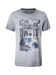 CAMP DAVID T-Shirt Grau/Dunkelblau/Dunkelgrün/Dunkelgrau