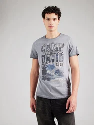 CAMP DAVID T-Shirt Grau/Dunkelblau/Dunkelgrün/Dunkelgrau