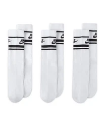 Nike Sportswear Freizeitsocken Essential Crew Stripe Weiß/Dunkelblau/Schwarz/Grau