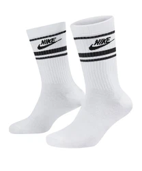 Nike Sportswear Freizeitsocken Essential Crew Stripe Weiß/Dunkelblau/Schwarz/Grau