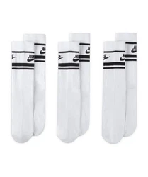 Nike Sportswear Freizeitsocken Essential Crew Stripe Weiß/Dunkelblau/Schwarz/Grau