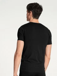 CALIDA Unterziehshirt Cotton Code V-Shirt Daywear Basic Schwarz (14590)