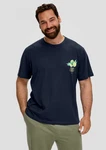 s.Oliver Kurzarmshirt Jerseyshirt mit Artwork Blau/Dunkelblau/Grün/Hellblau/Türkis/Grau