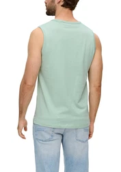 s.Oliver Shirttop mit Frontprint Grün/Hellblau/Hellgrün